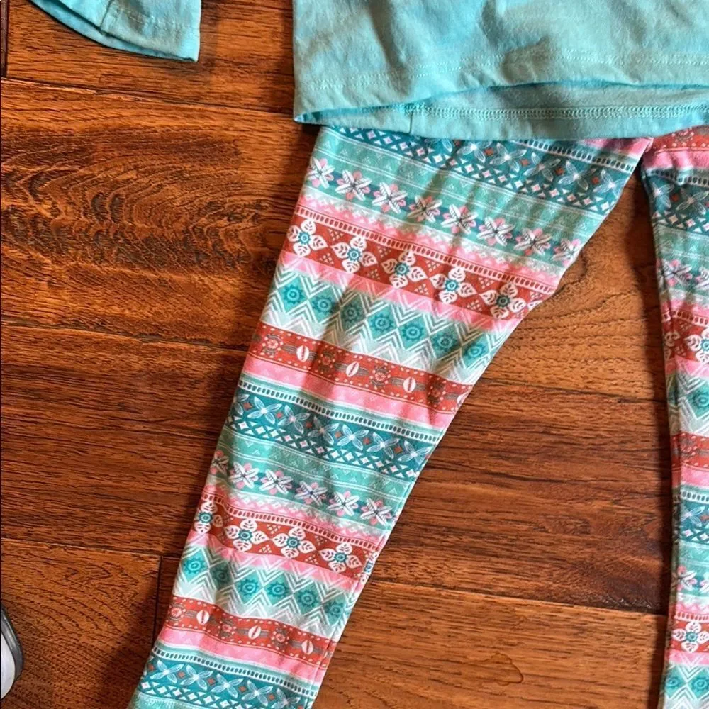 Disney Moana Toddler Set - Aqua and Multicolor